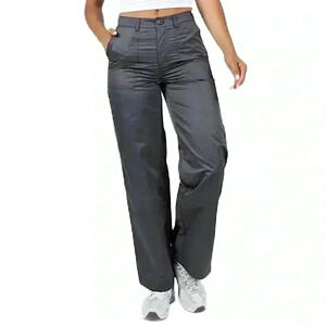 {Princess Polly} "Parkham Utility Pants Slate" Loose Straight Leg Parachute Pant
